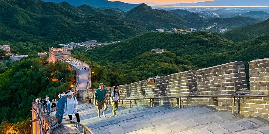 The Great Wall in August evening
