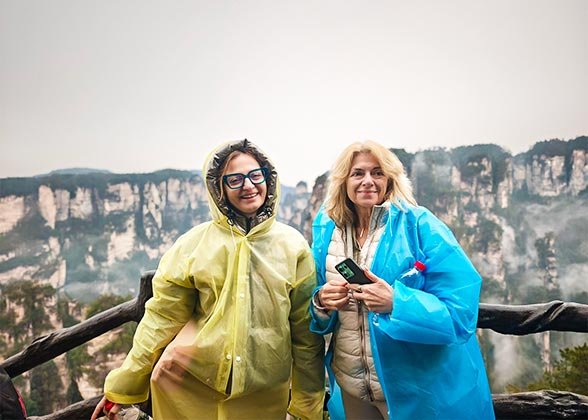 Our Guests at Yuanjiajie Scenic Area