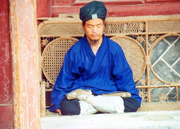 A Taoist in Yuquan Temple, Tianshui