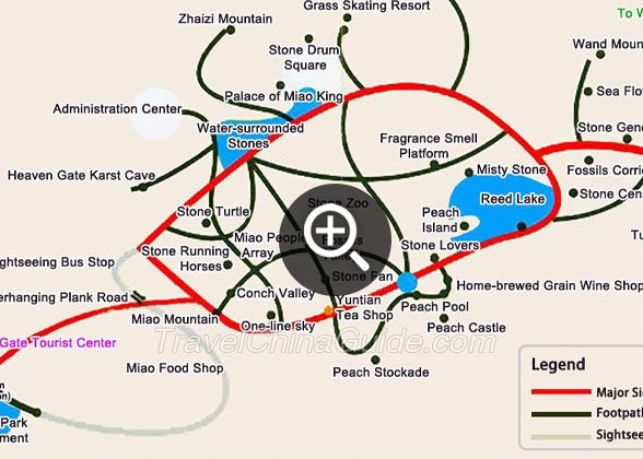 Chongqing Wansheng Stone Forest Map