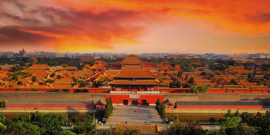 Beijing Forbidden City in Dusk