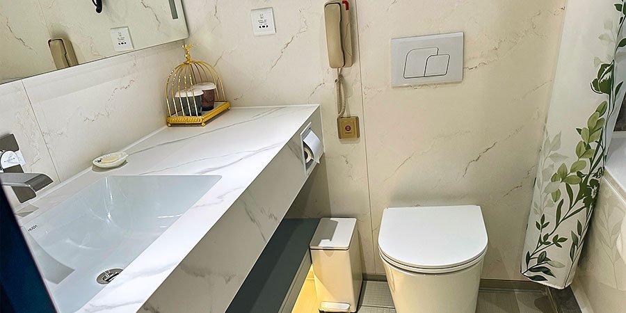 The Washroom inside the Suite Cabin