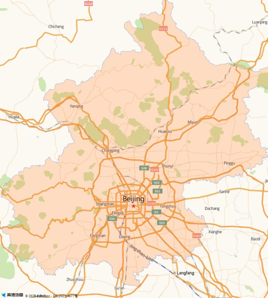 Beijing Layout Map Beijing Layout Map