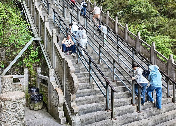 Steep 999-step Sky Ladder
