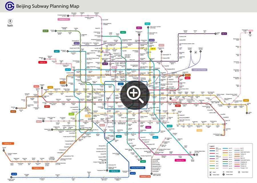 Beijing Subway Planning Map