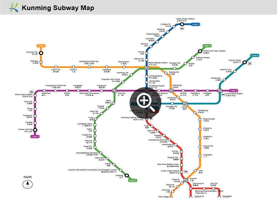 Kunming Metro Map