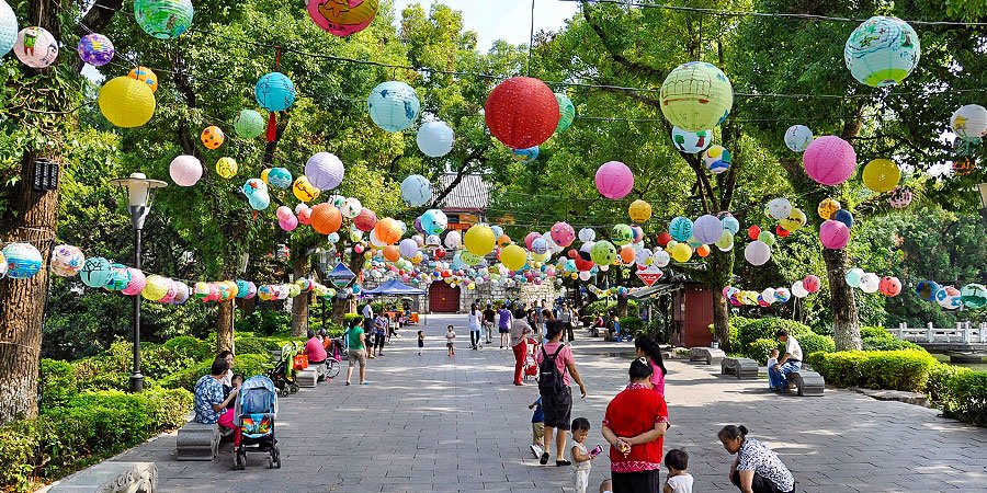 Local People in August in Guilin