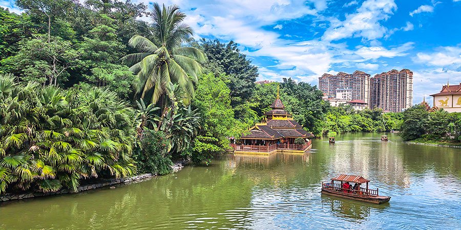 Beautiful April View in Xishuangbanna Beautiful April View in Xishuangbanna