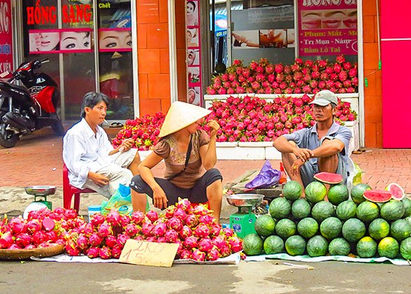 Street Market, Mekong Delta Street Market, Mekong Delta