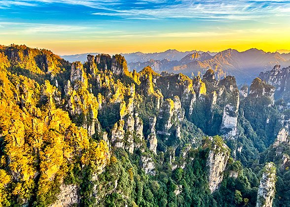 Zhangjiajie Forest Park, Bailong Elevator, Yuanjiajie, Avatar Mountain, Tianzi Mountain, Glass Bridge in Grand Canyon