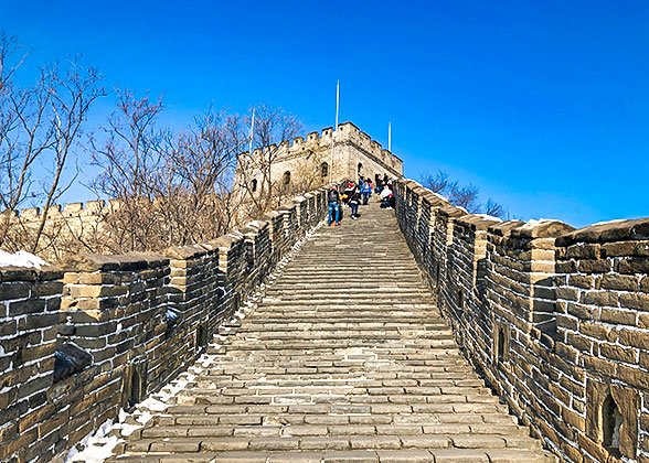 The Great Wall on a sunny day in December