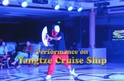 A Hip Hop dancing performance on the Yangtze River Cruise