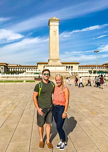 Selfie with the Monument to the People's Heroes