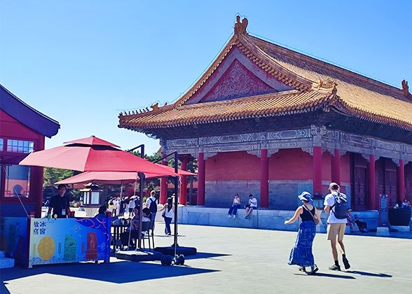 Side View of the Pavilion