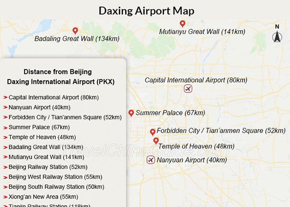 Daxing Airport Map