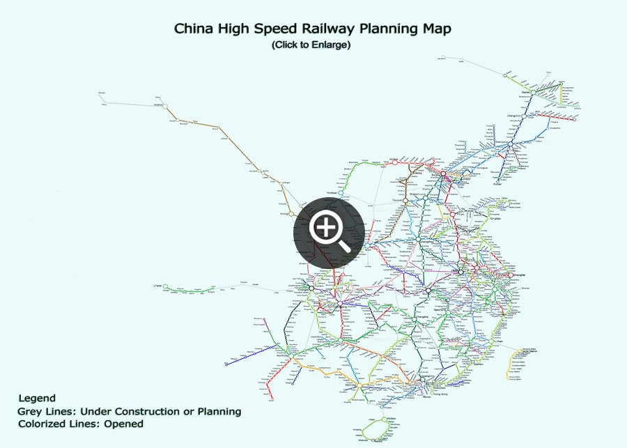 High Speed Railway Planning Map