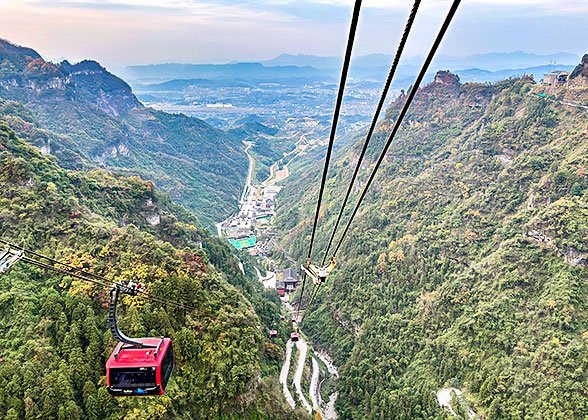 Cable Car at Tianmen Mountain