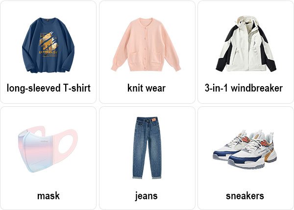 Clothes for Inner Mongolia in April