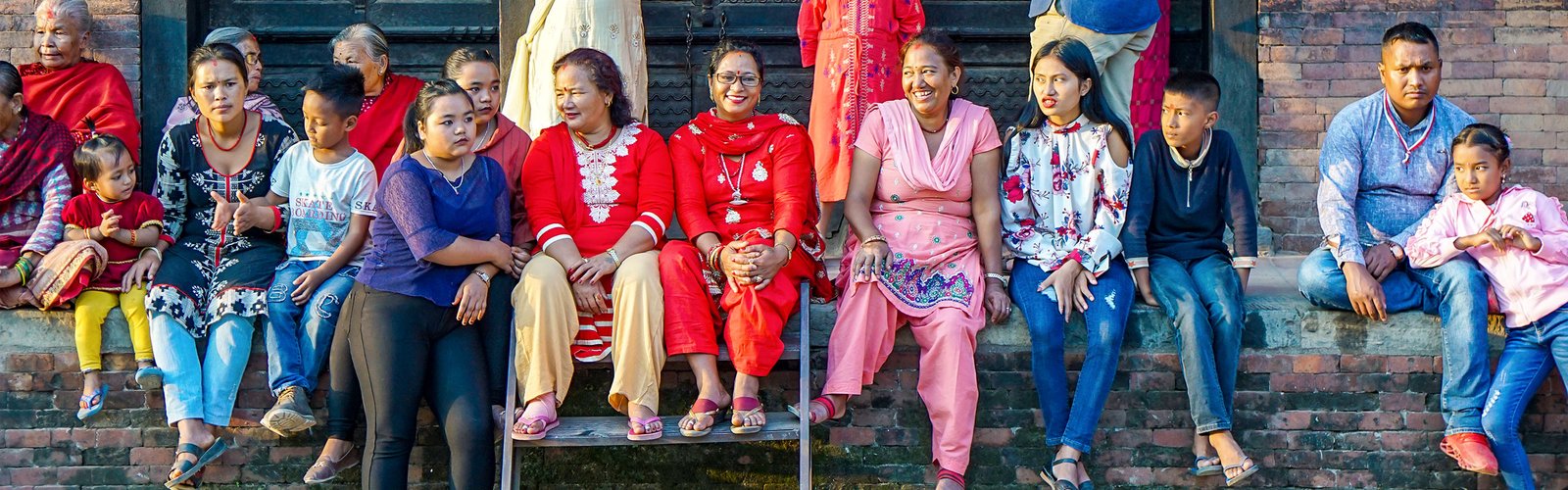 Local People at Patan Durbar Square in Nepal Local People at Patan Durbar Square in Nepal