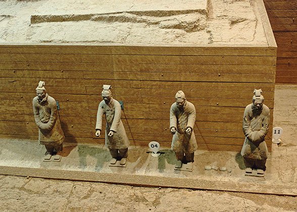 Civil Official Figures Displayed in Pit K0006 Civil Official Figures Displayed in Pit K0006