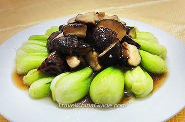 Green Vegetable with Mushroom
