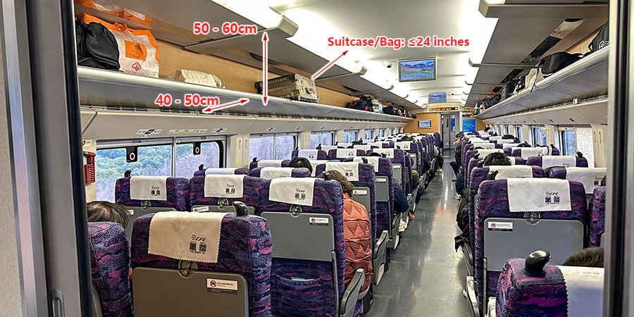 Luggage Rack on High Speed Trains