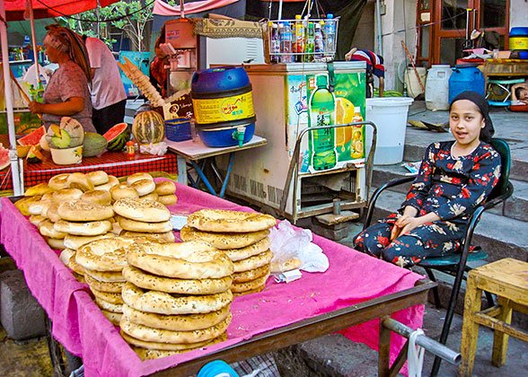 Snack Stall at Xinjiang International Grand Bazar Snack Stall at Xinjiang International Grand Bazar