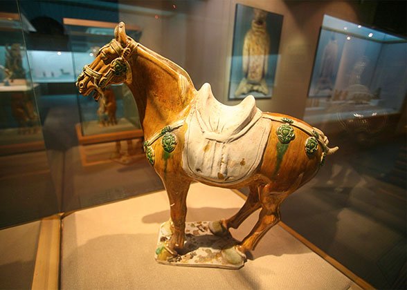 Three-color Glazed Pottery Horse, Xuzhou Museum