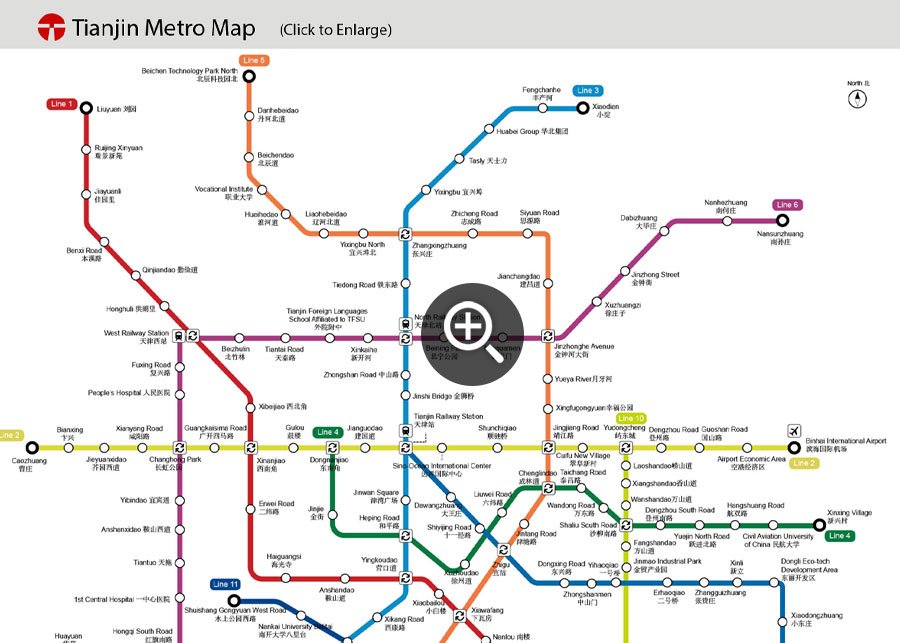 Tianjin Metro Map Tianjin Metro Map