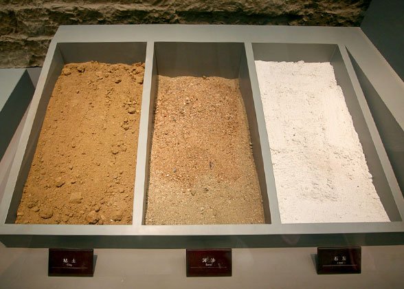 Sand and soil used to build the Great Wall