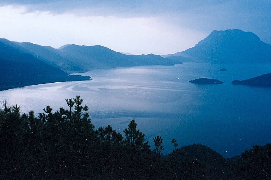 Lugu Lake and its surrounding hills