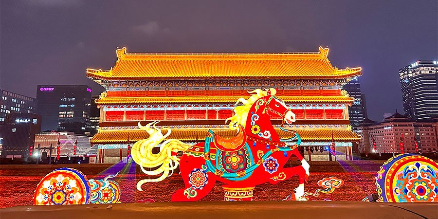 Large Horse Lantern in South Gate Barbican