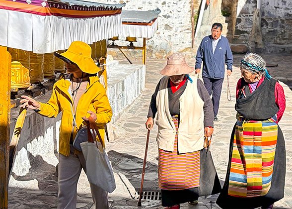 Local People at Tashilhunpo Monastery