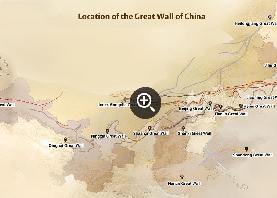 Great Wall of China Map
