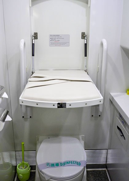 Diaper Changing Table on China Train