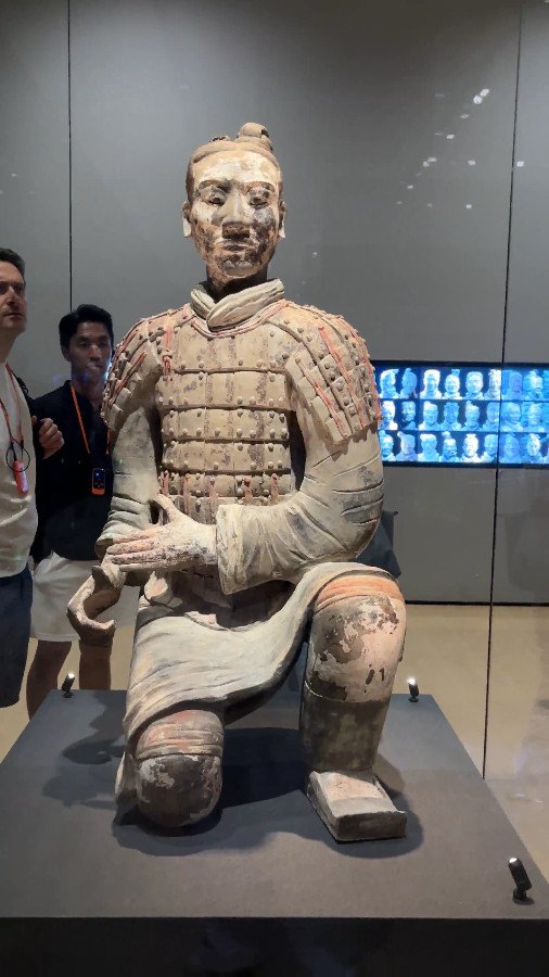 Kneeling Archer inside Terracotta Army Museum