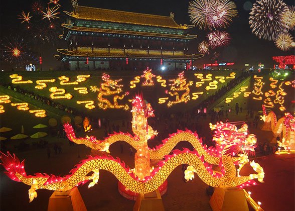 Firework during Chinese New Year