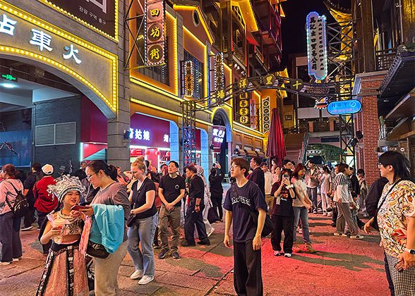 Movie-style Street at 72 Wonder Tower Scenic Area