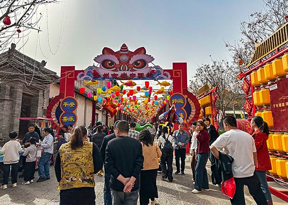 Temple Fair During Chinese New Year