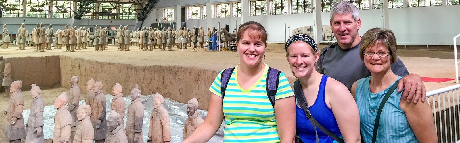 Our Guests at the Terracotta Army Museum, Xi'an Our Guests at the Terracotta Army Museum