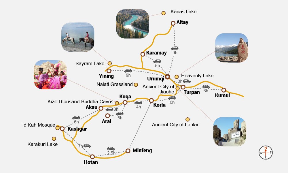 Map of Xinjiang