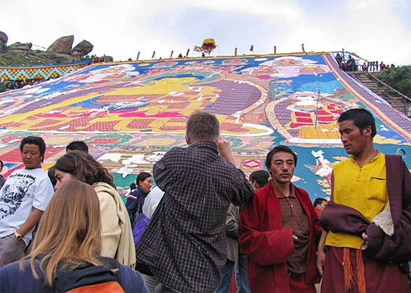 Drepung Monastery Celebrates Shoton Festival Drepung Monastery Celebrates Shoton Festival