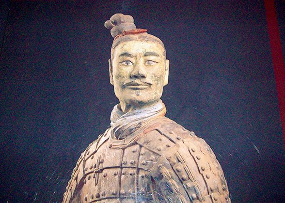 Green-faced Kneeling Archer