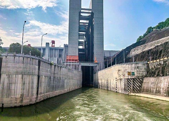 The navigation lock of Three Gorges Dam